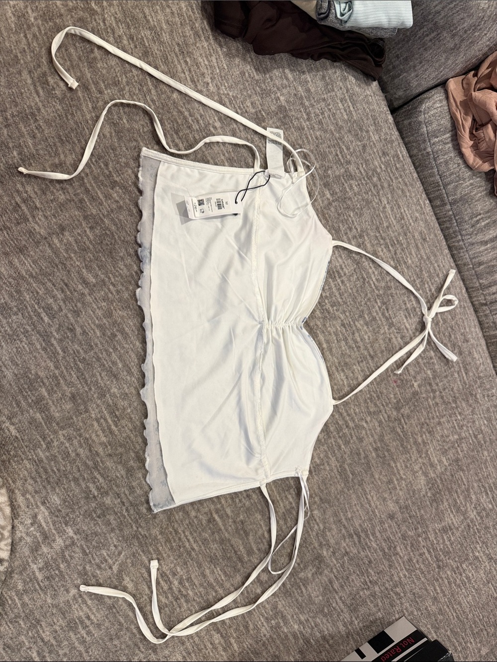 GARAGE open back tie top